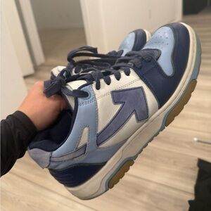 Off White Blue and White Sneakers